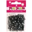 Beads 6mm Alphabet Flat Black with White Letters