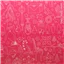 Christmas Alison Glass White Outline Decorations on Cerise