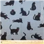 Fabric Kawa Grey Cats - photo 2