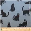 Fabric Kawa Grey Cats - photo 3