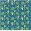 Kitchen Artichoke Words Blue