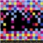 Shapes Ruby Star Pixels Black