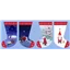Patchwork Panel Stocking Gnome Red Blue