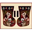 Patchwork Panel Stocking Santa Bauble