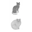 Patchwork Panel Black Dash Cats On Natural