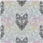 Tula Pink Graywork Wolf Of Pink Street Fog