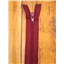 Zip 5 Coil Open End Burgundy 75cm