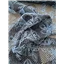 Fabric Embroidered Navy Mesh 95cm - photo 1
