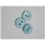 Button Octagon 10mm Light Aqua