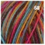 Countrywide Happy Feet Sock Yarn 58 Multi Pink Aqua Grey Brown Orange