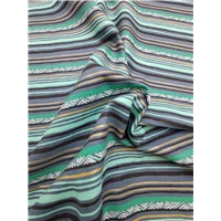 Metallic Nature Stripe Gold Teal