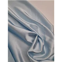 Fabric Stretch Satin Pale Blue