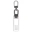 YKK Zip Puller U19 Silver Clear Rectangle Tab
