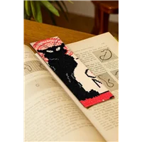 DMC Cross Stitch Book Mark Tour Black Cat
