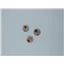 Button 1129a 24l Natural with Red Flower