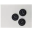 Button HF 6462 L16 Blk Fisheye
