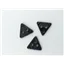 Button 17283 12mm Blk Triangle