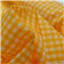 Fabric Polyester Check 10 Yellow