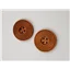 Button 25LB30 Light Brown Circular 30mm