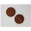 Button 25LB25 Light Brown Circular 25mm