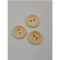 Button 19CR18 Cream 2 hole 18mm