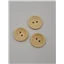 Button 19CR18 Cream 2 hole 18mm