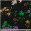 Fabric Kalina Linen Floral Black - photo 1