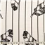 Rayon Printed Large Feather Black White - photo 1