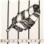 Rayon Printed Large Feather Black White - photo 2