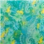 Fabric Cotton Sateen Print Turquoise - photo 2