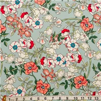 Fabric W 2540 Col 5 Printed Rayon