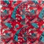 Fabric Cotton Navy Pink Teal