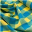 Fabric Yellow Turquoise Large Check - photo 2