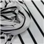 Fabric Stripe Knit K 3676 White Black - photo 2