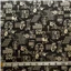 Fabric Black Cream Rock N Roll - photo 1